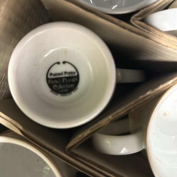 Fanci florals collection 6pc mug painted poppy - Picture 2 of 3